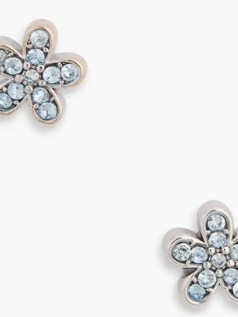 💙▪️Kate Spade ▪️pavé cubic zirconia flower stud earrings